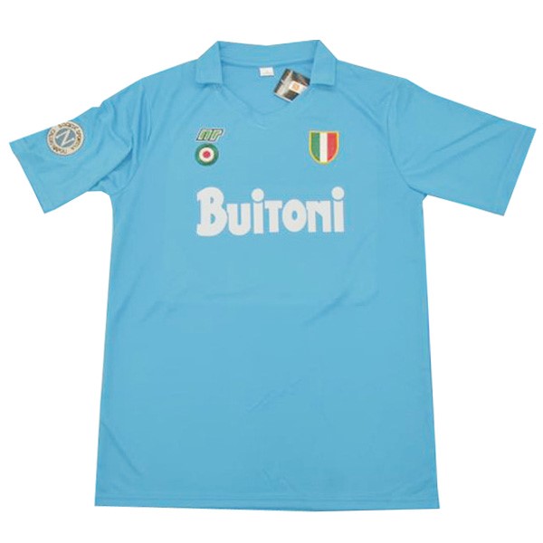 Tailandia Camiseta Napoli 1ª Retro 1987 1988 Azul